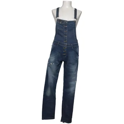 Salopette (Bleu) de Please Vintage Glam Coton, Élasthane, Polyester