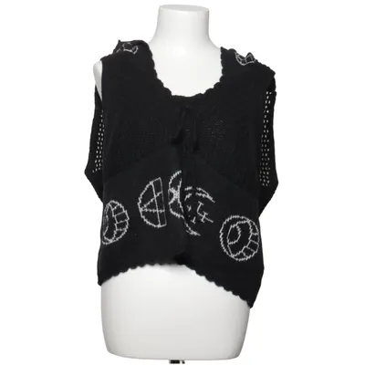Top (Black, White) from Romwe Polyester
