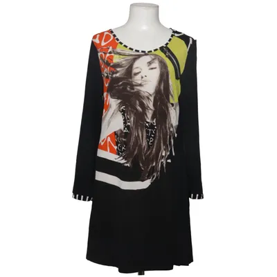 Jurk (Zwart, Oranje, Meerkleurig) van By Sofie Rasmusssen Elastaan, Polyester, Viscose