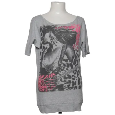 T-shirt (Grau, Pink, Schwarz) von Fishbone Acryl, Baumwolle