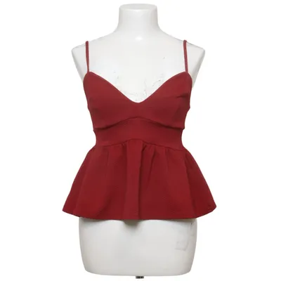 Peplumbluse (Rød) fra New Look Elastan, Polyester