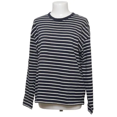 Long sleeve T-shirt (Blue, White) from Massimo Dutti Cotton