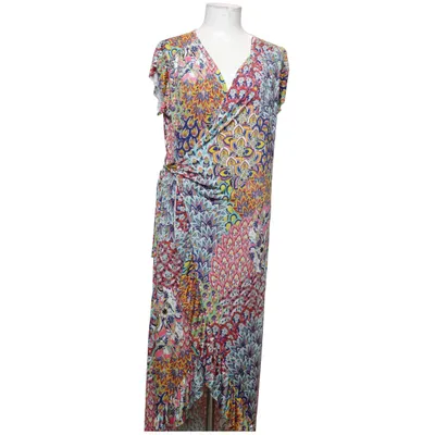 Wrap dress (Multicolored) from Trois Ka Elastane, Polyester