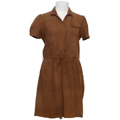 Läderklänning (Brun) från Massimo Dutti Skinn