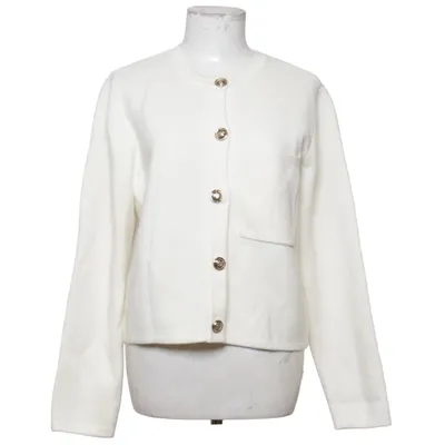 Cardigan (White) from Sandro Acrylic, Elastane, Lyocell, Polyamide, Polyester, Viscose, Wool