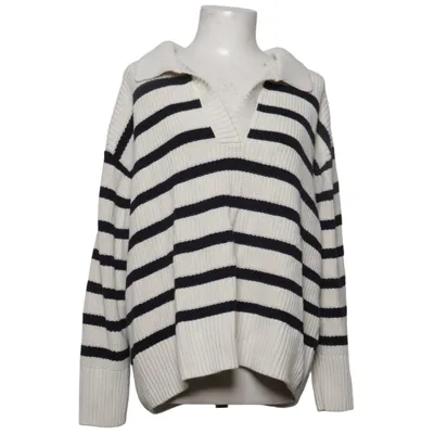Strickpullover (Weiß, Schwarz) von H&M Acryl, Baumwolle