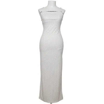 Klänning (Vit, Svart) från Bershka Elastan, Polyester