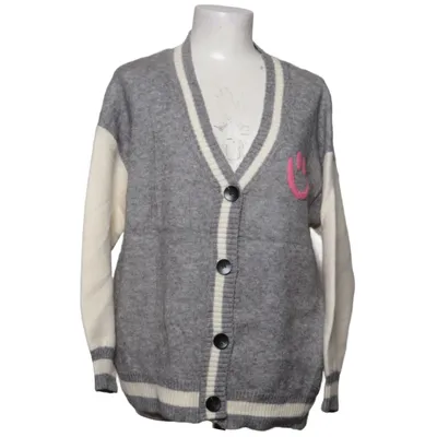 Cardigan (Grå, Hvid, Pink) fra Ciao Milano Akryl, Polyamid
