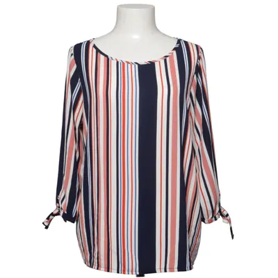 Blouse (Blue, Red, White) from Trend One Elastane, Polyester
