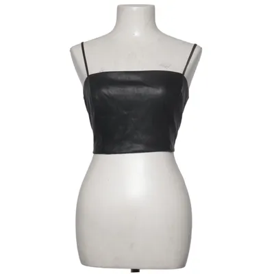 Crop top (Black) from Garage Polyester, Polyurethane