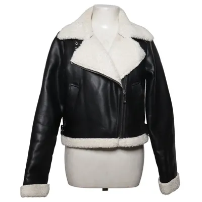 Veste en peau de mouton retournée (Short Pu Lammy Biker) de Seven Sisters Polyester, Polyuréthane
