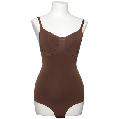 Body (Brown) from Creamy Fabrics Elastane, Polyamide
