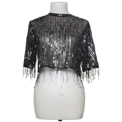 Top (Black, Silver) from Amisu Elastane, Polyester