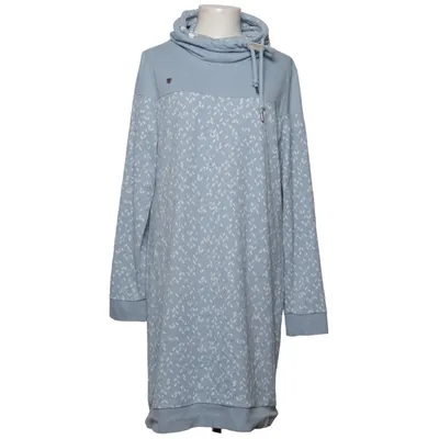 Hood dress (Blue, White) from Ragwear