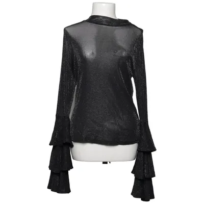 Topp (Svart, Silverfärgad) från Forever 21 Elastan, Metallfiber, Polyamid