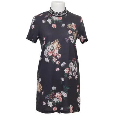 Dress (Black, Multicolored) from SikSilk Polyester