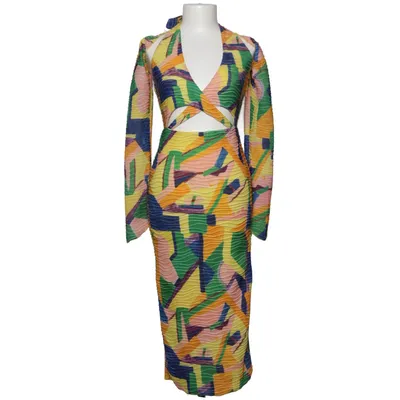 Halternek jurk (Meerkleurig) van NA-KD Art Elastaan, Polyester