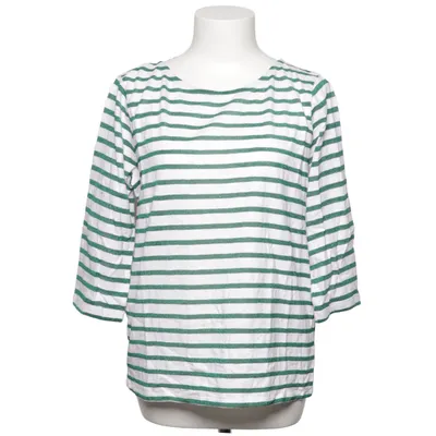 Långärmad t-shirt (Vit, Grön) från 123 Paris Bomull, Metallfiber, Polyester