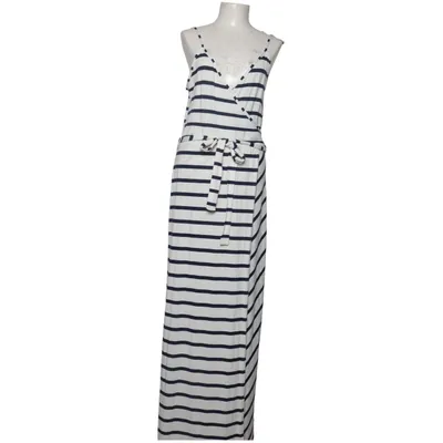 Omlottklänning (Blå, Vit) från Innocence Elastan, Polyester, Viskos