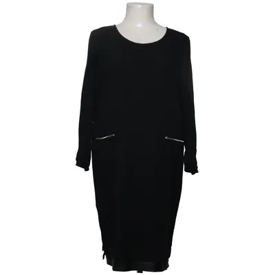 Jurk (Zwart) van Atos Lombardini Acetaat, Elastaan, Polyester, Polyurethaan, Zijde, Viscose