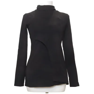 Chemisier d'allaitement (Noir) de Still Fashion Élasthane, Coton biologique, Viscose