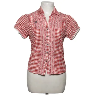 Dirndl blouse (Red, White) from Stockerpoint Cotton, Polyester