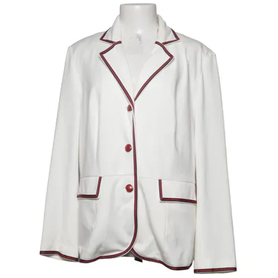 Blazer (White, Blue, Red) from Fiora Blue Elastane, Polyester, Viscose