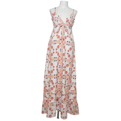 Maxi dress (White, Multicolored) from FUGA Polyester