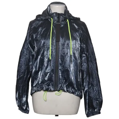 Anorak (Blue) from Freaky Nation Cotton, Metallic fiber, Polyester, Polyurethane, Viscose