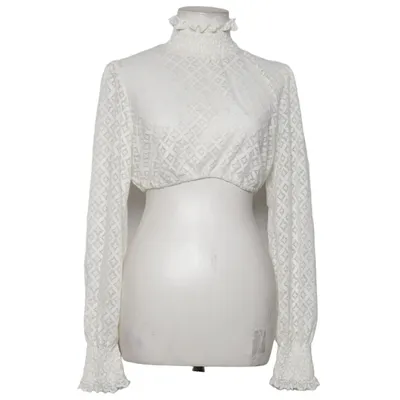 Dirndl blouse (Wit) van Wenger Elastaan, Polyamide