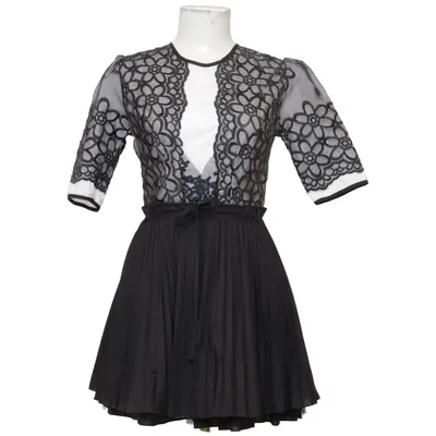 Kjole (Sort, Hvid) fra Jones + Jones Bomuld, Polyester