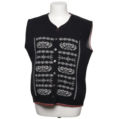 Vest (Black, White) from Sonnblick Polyamide, Wool