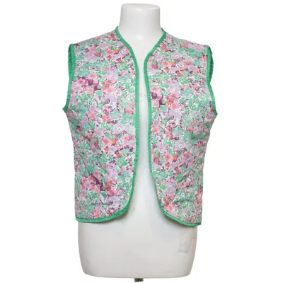 Outer vest (Green, Multicolored) from Ambika Cotton, Polyester