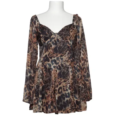 Klänning (Brun, Svart) från Miss Selfridge Polyester