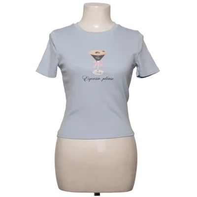 T-shirt (Blauw) van TW Katoen, Elastaan