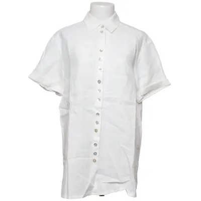 Chemise à manches courtes (Blanc, Beige) de Olsen Collection