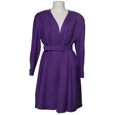 Coat (Purple) from Hardob Acetate, Wool