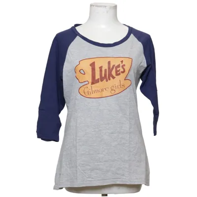 Baseball T-shirt (Gray, Blue) from Port & Company Cotton, Polyester