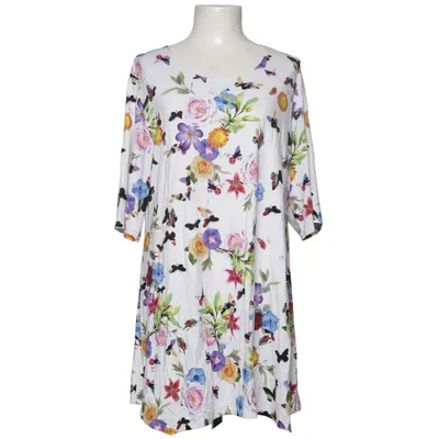 Dress (White, Multicolored) from Leins' Elastane, Viscose