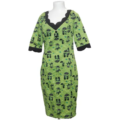 Dress (Green, Black) from Voodoo Vixen Cotton, Elastane