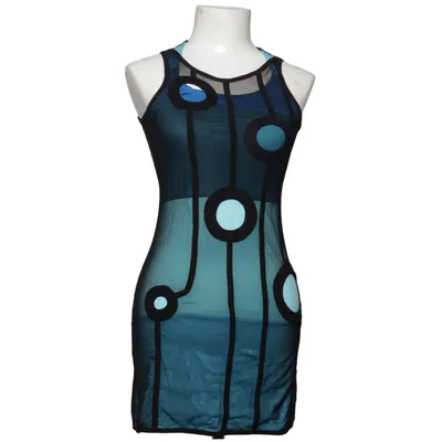Dress (Blue, Black, Multicolored) from Pyrex Cotton, Polyester