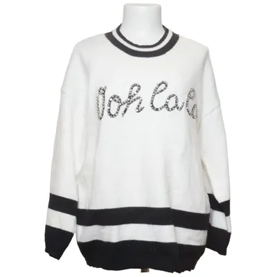 Sweater (Hvid, Sort) fra Monique Akryl, Polyamid, Polyester