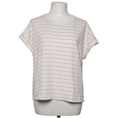 T-shirt (White, Pink) from Myastreet Cotton, Elastane, Linen, Viscose