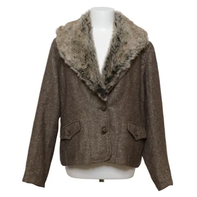 Jacka (Brun, Grå) från Saix Polyester, Viskos, Ull