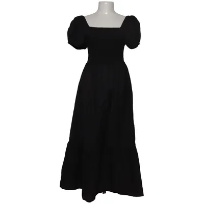 Maxikleid (Schwarz) von Esme Baumwolle, Leinen