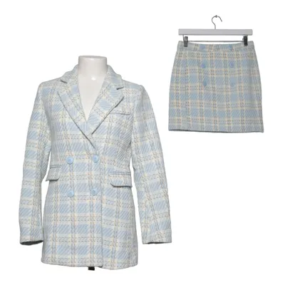 Tailleur jupe (Bleu, Blanc) de Lulumary