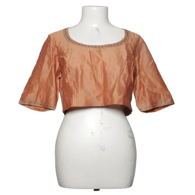 Topp (Brun) från Fabindia Bomull, Silke