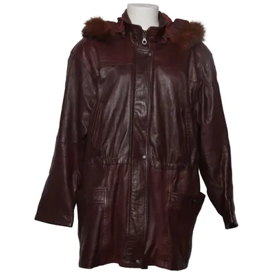 Läderjacka (Brun) från Yorn Polyester