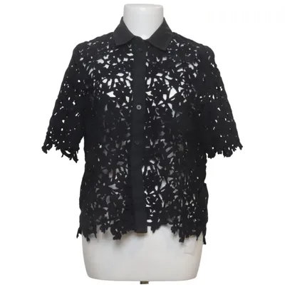 Short sleeve shirt (Black) from COS Cotton