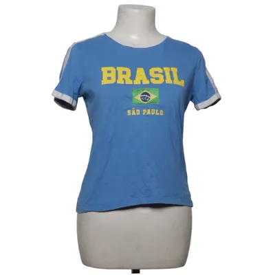 T-shirt (Blauw, Wit, Geel) van Stradivarius Katoen